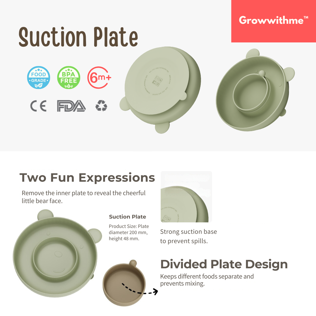 Growwithme™ Silicone Suction Plate