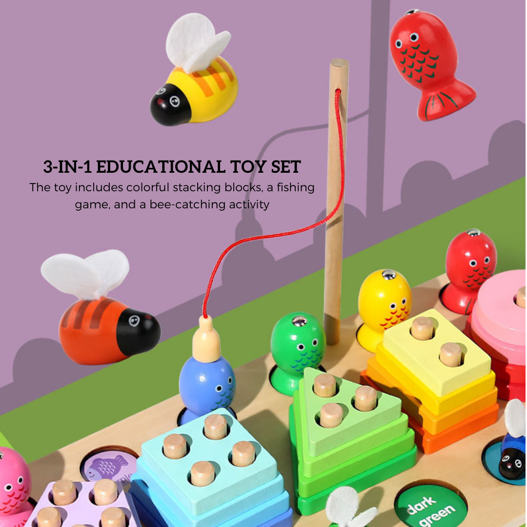 Shape Stacker & Bee Catcher Play Set