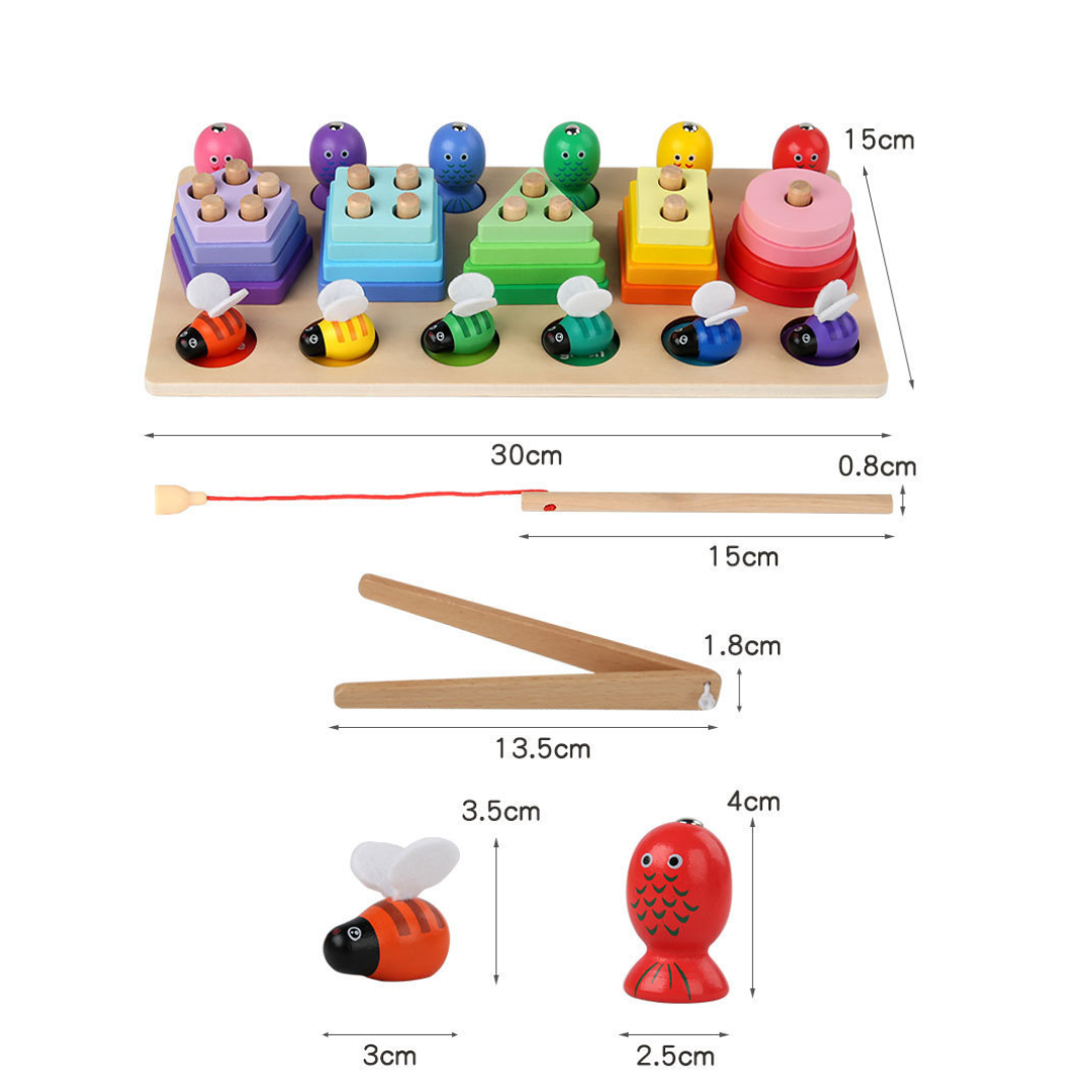 Shape Stacker & Bee Catcher Play Set
