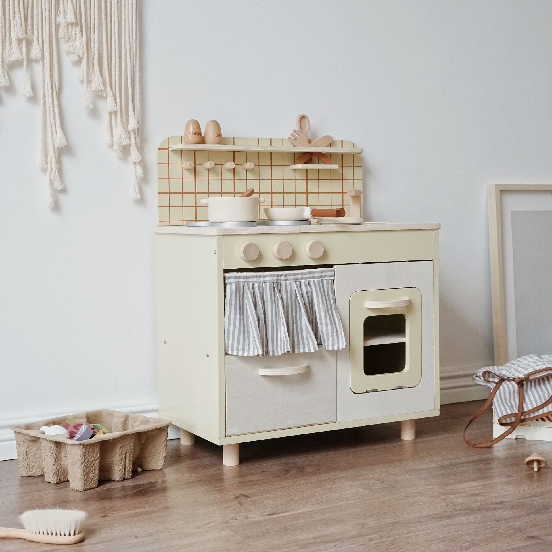 Wooden Kitchen Play Set