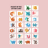 Alphabet Learning Card
