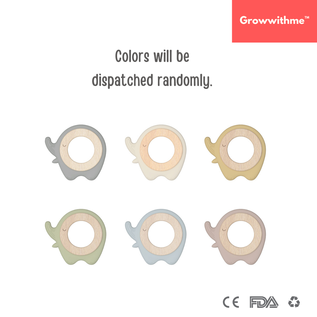 Growwithme™ Wooden Ring Teether - Elephant