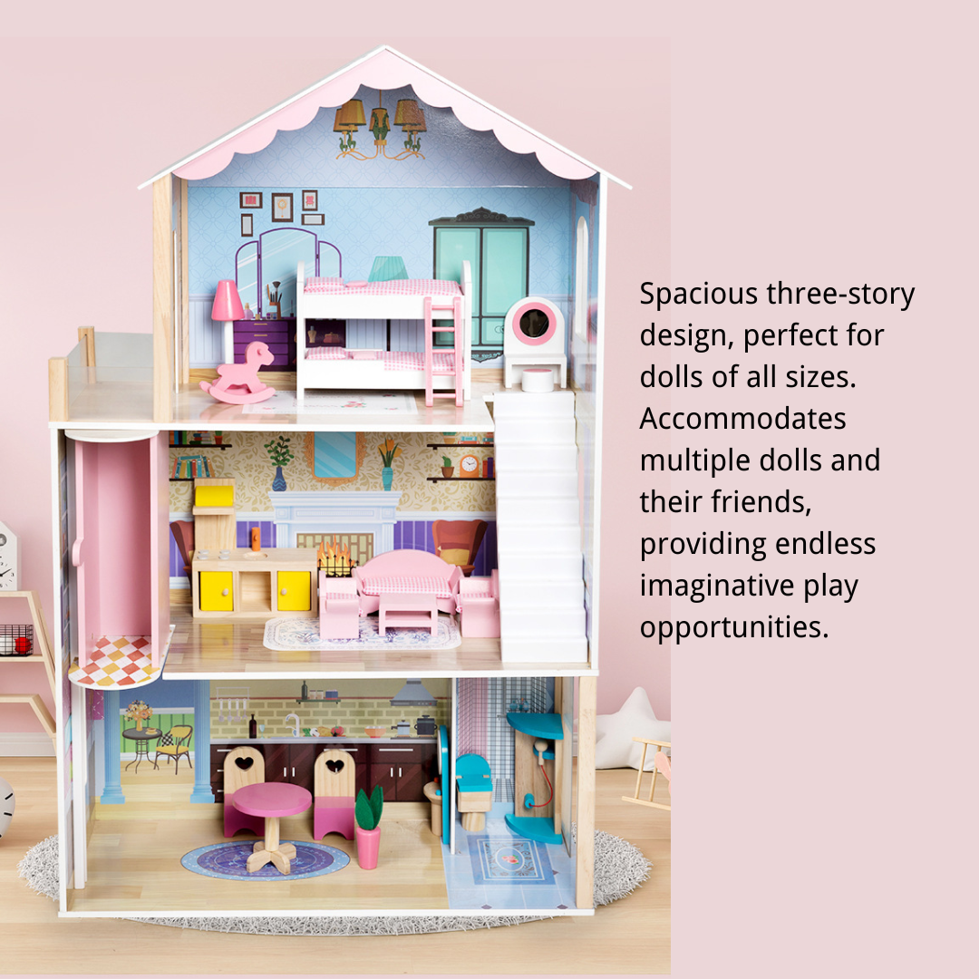 115cm Large Korean-Style Dollhouse