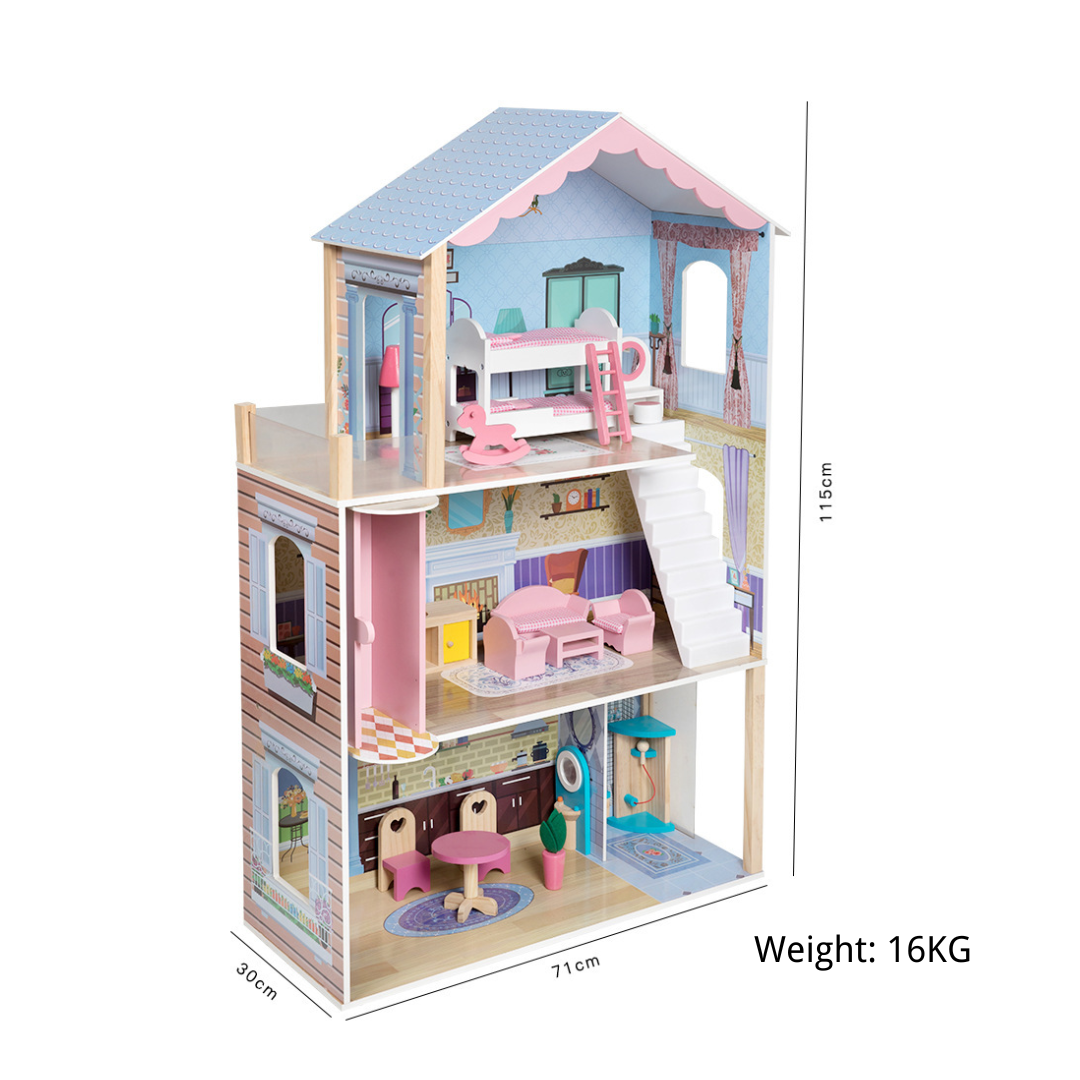 115cm Large Korean-Style Dollhouse