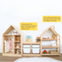 Wooden House-Shaped Storage Rack