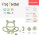 Growwithme® Silicone Frog Teether