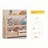 Wooden House-Shaped Storage Rack