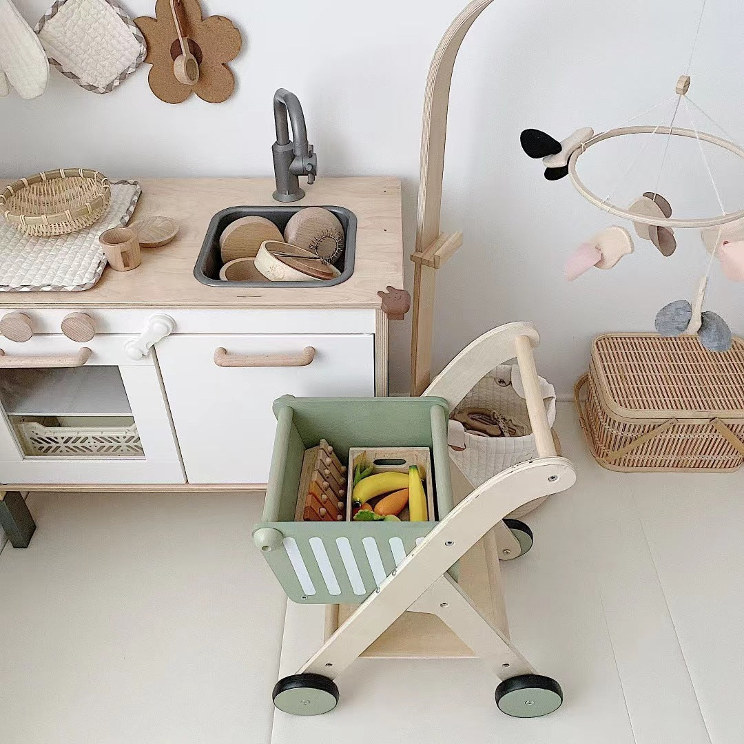 Wooden Trolley Toy and Walker