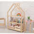 Wooden House-Shaped Storage Rack