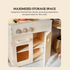 87.5cm Natural Wood Play Kitchen