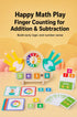 Clock & Finger Counting Arithmetic Learning Board with Stand