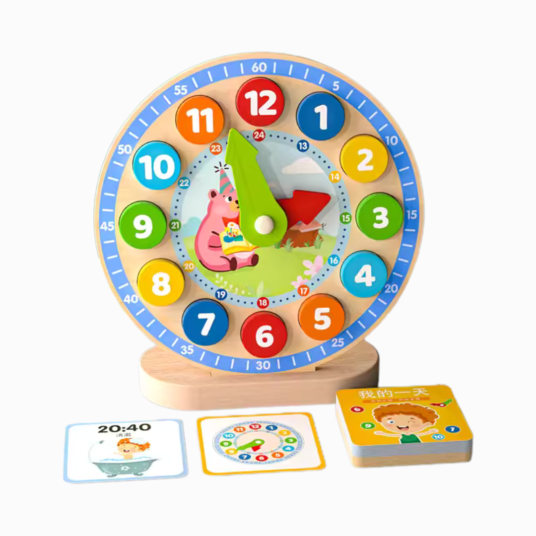 Wooden Clock Educational Toy