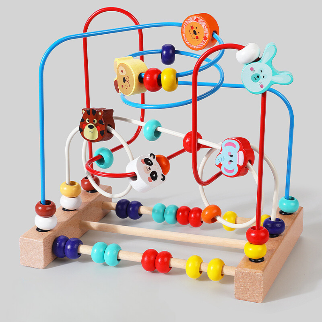 Wooden Animal Bead Maze Toy