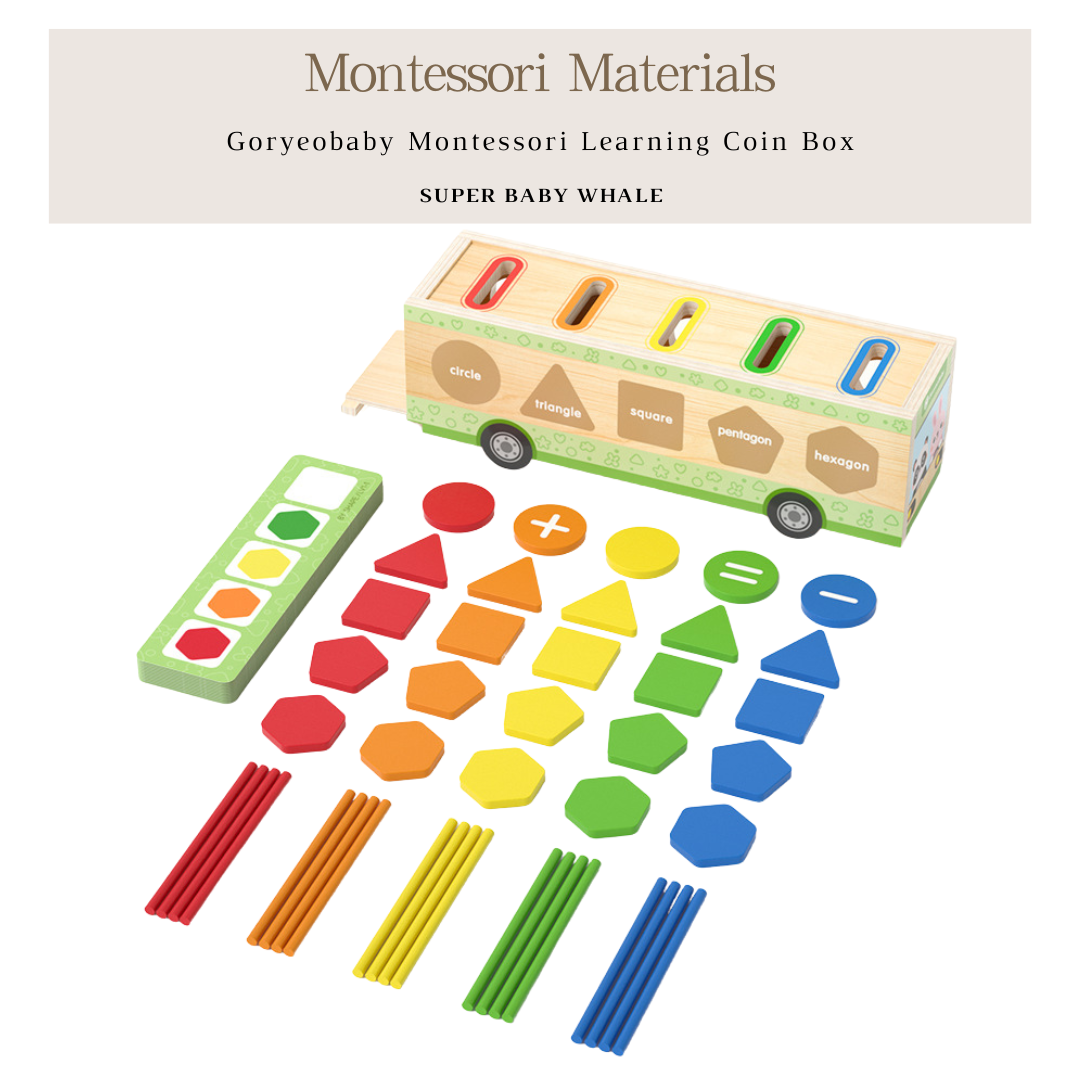 Montessori Learning Coin Box - Goryeobaby