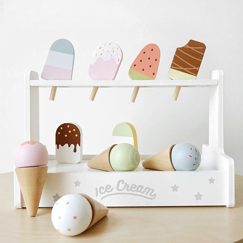 Wooden Ice Cream Set