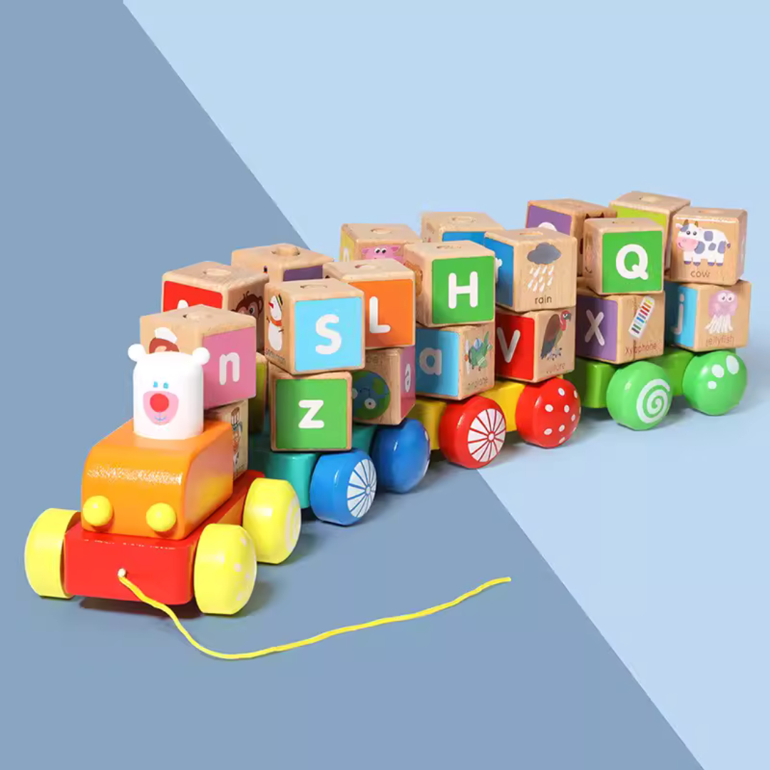 Alphabet Pull-Along Train