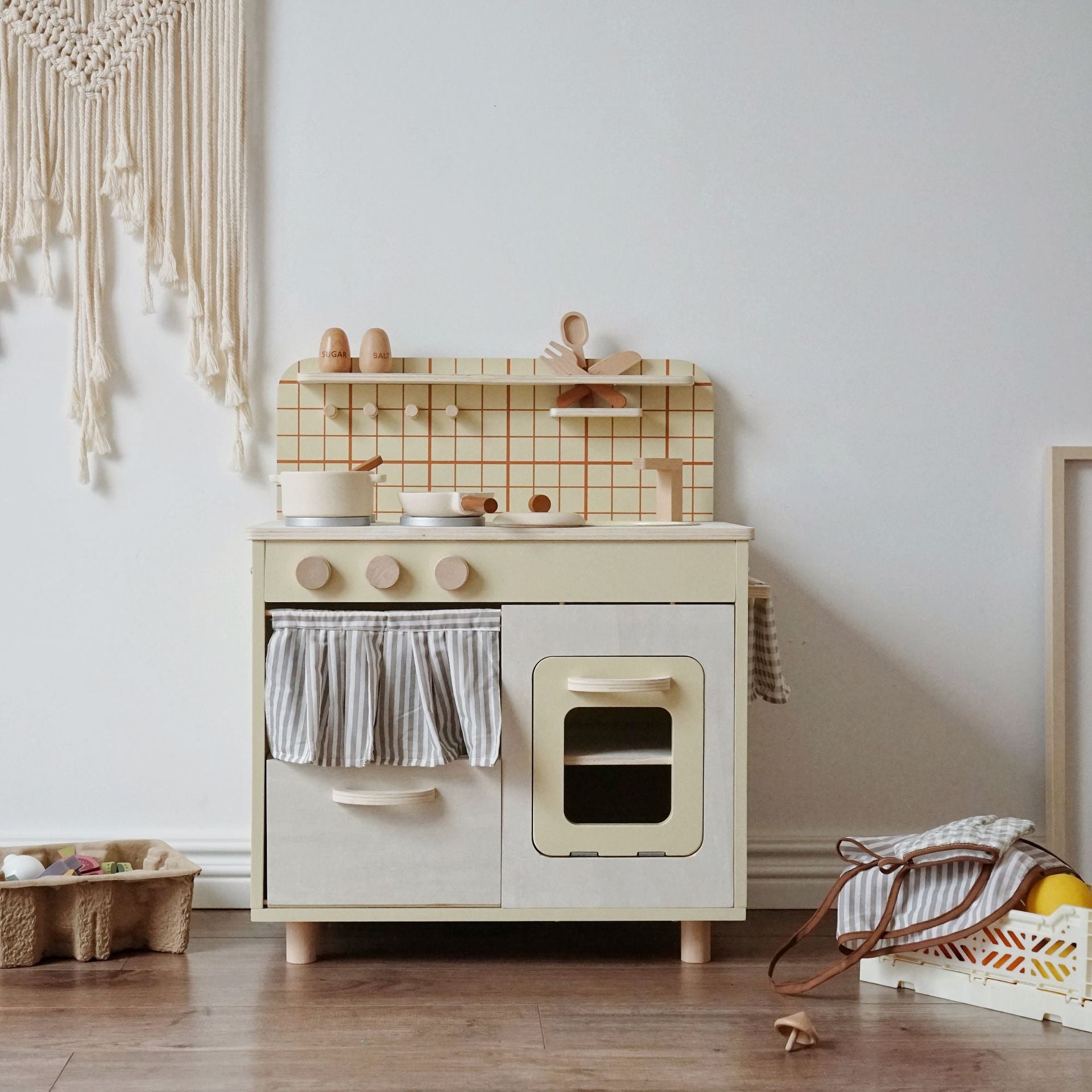 Wooden Kitchen Play Set