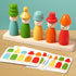 Wooden Puppet Hat & Face Matching Game