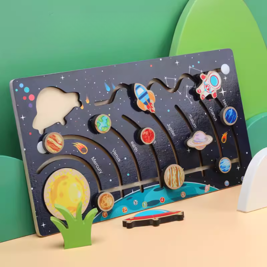 Space Navigation Puzzle Board