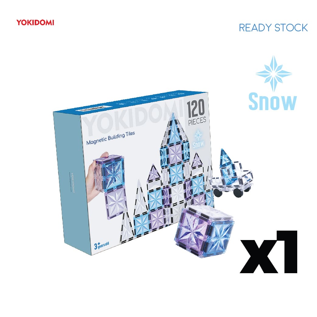[YokiDomi] Magnetic Building Tiles Snow 120pcs