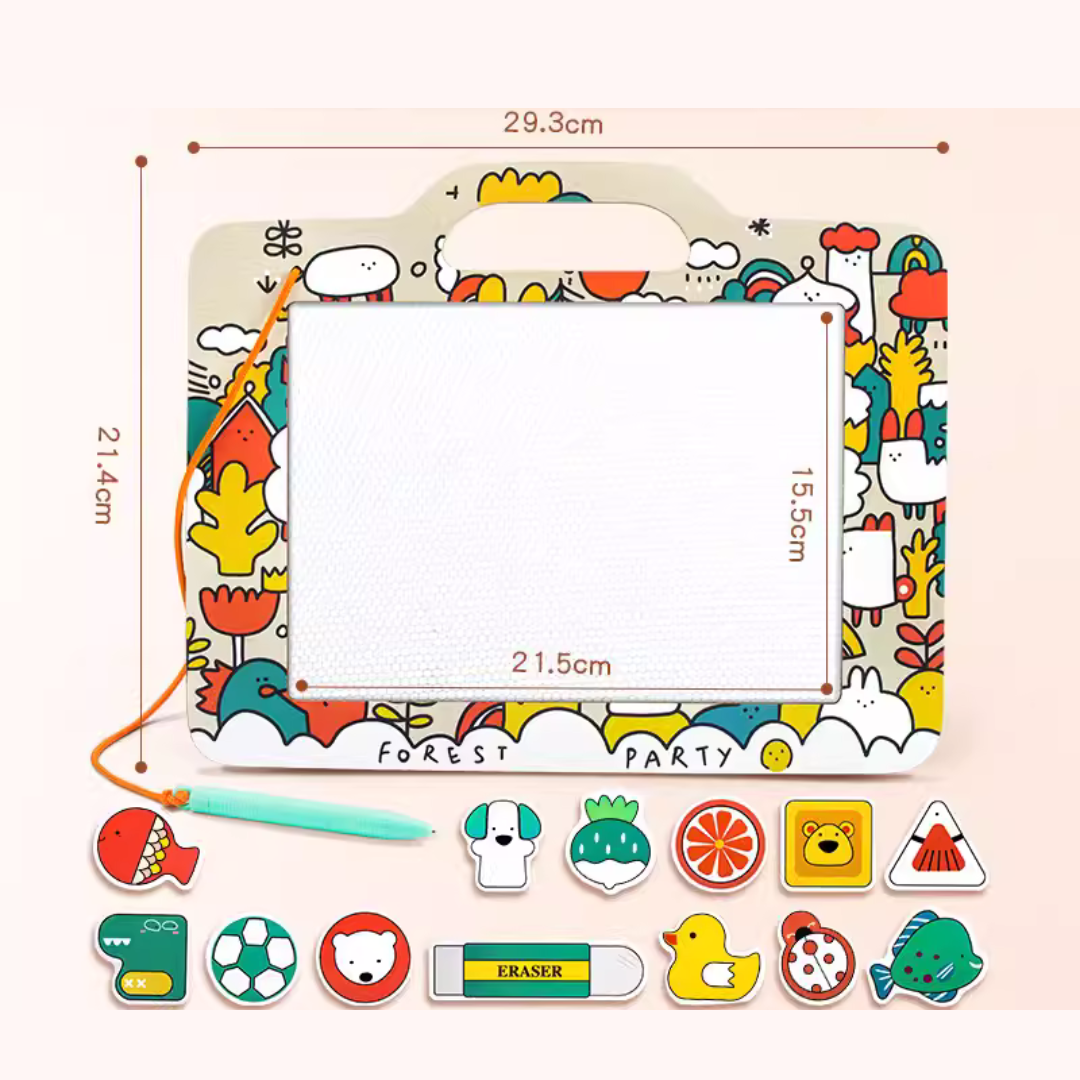 Double-Sided Doodle Board - Forest Party