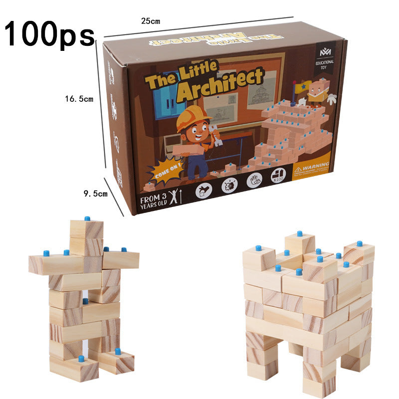 Little Architect Wooden Building Blocks