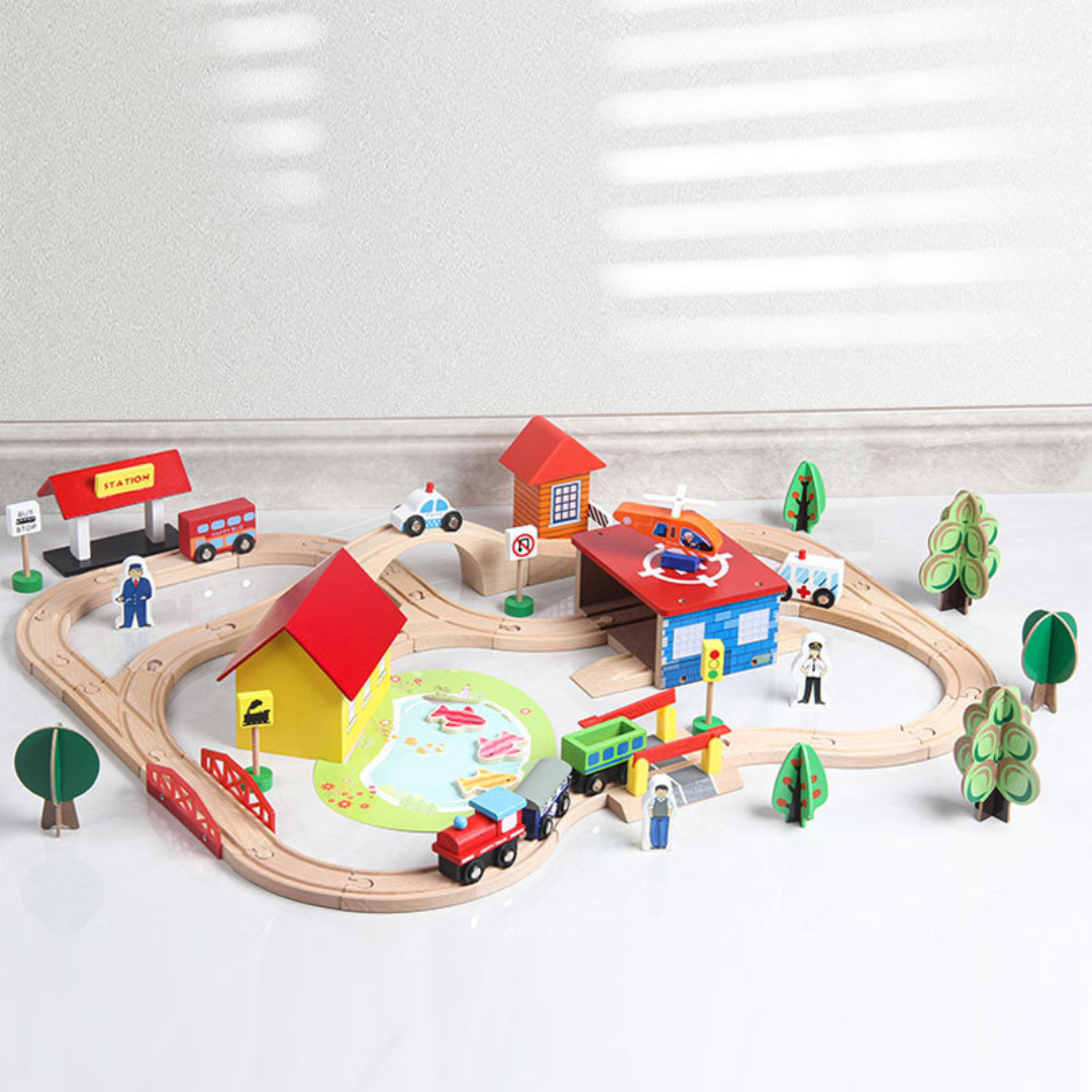 70 pcs Manual Train Track Set