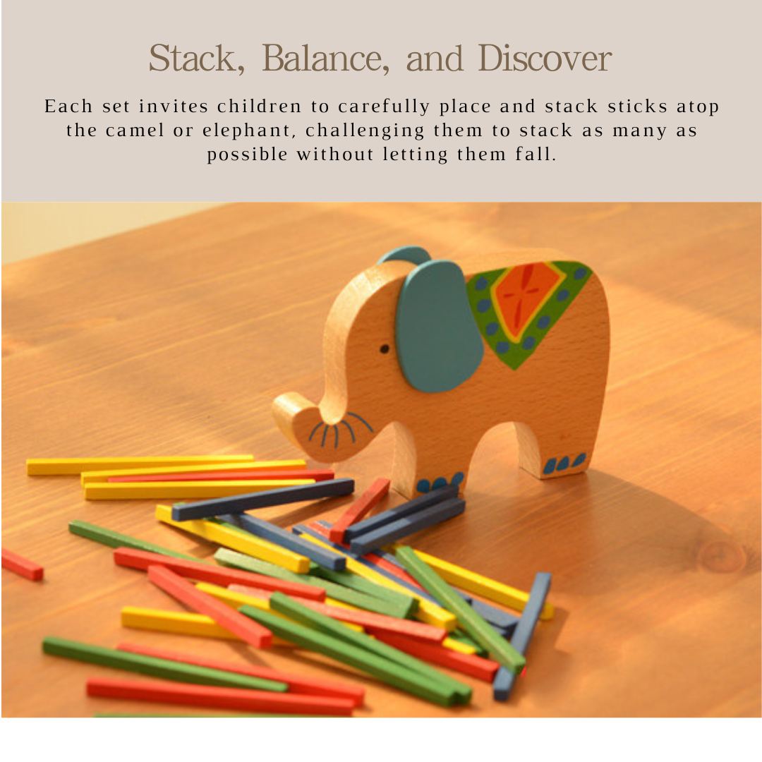 Early Education Cute and Colorful Balance Beam Game