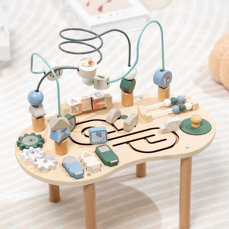 Multi-Activity Learning Table with Bead Maze
