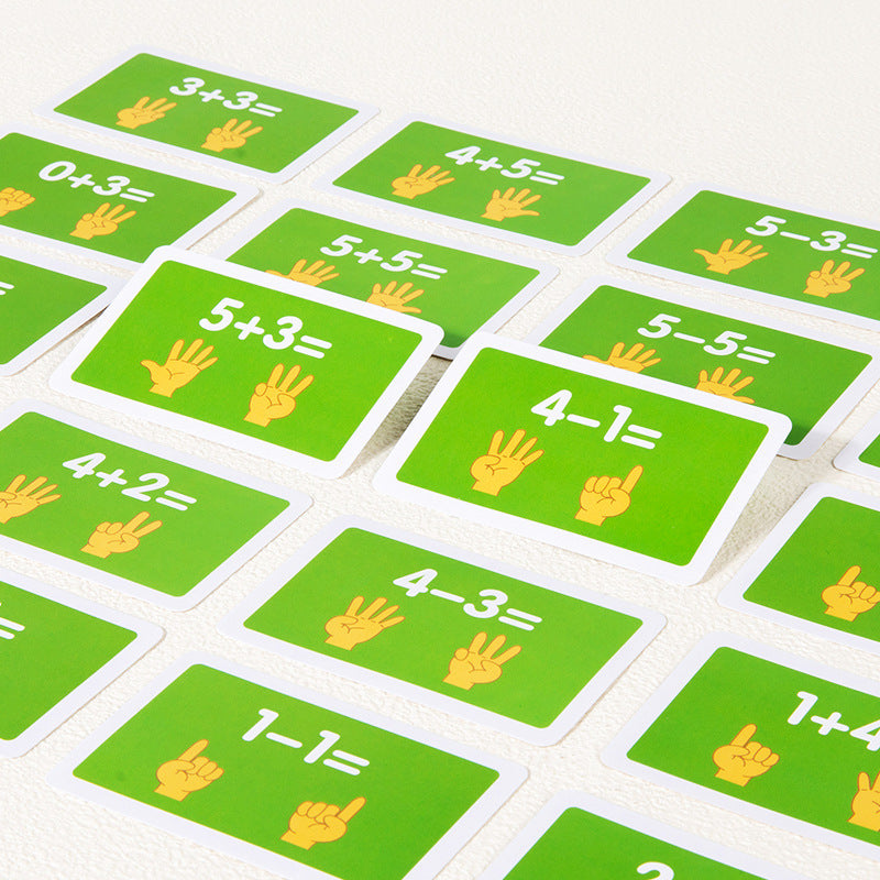 Clock & Finger Counting Arithmetic Learning Board with Stand