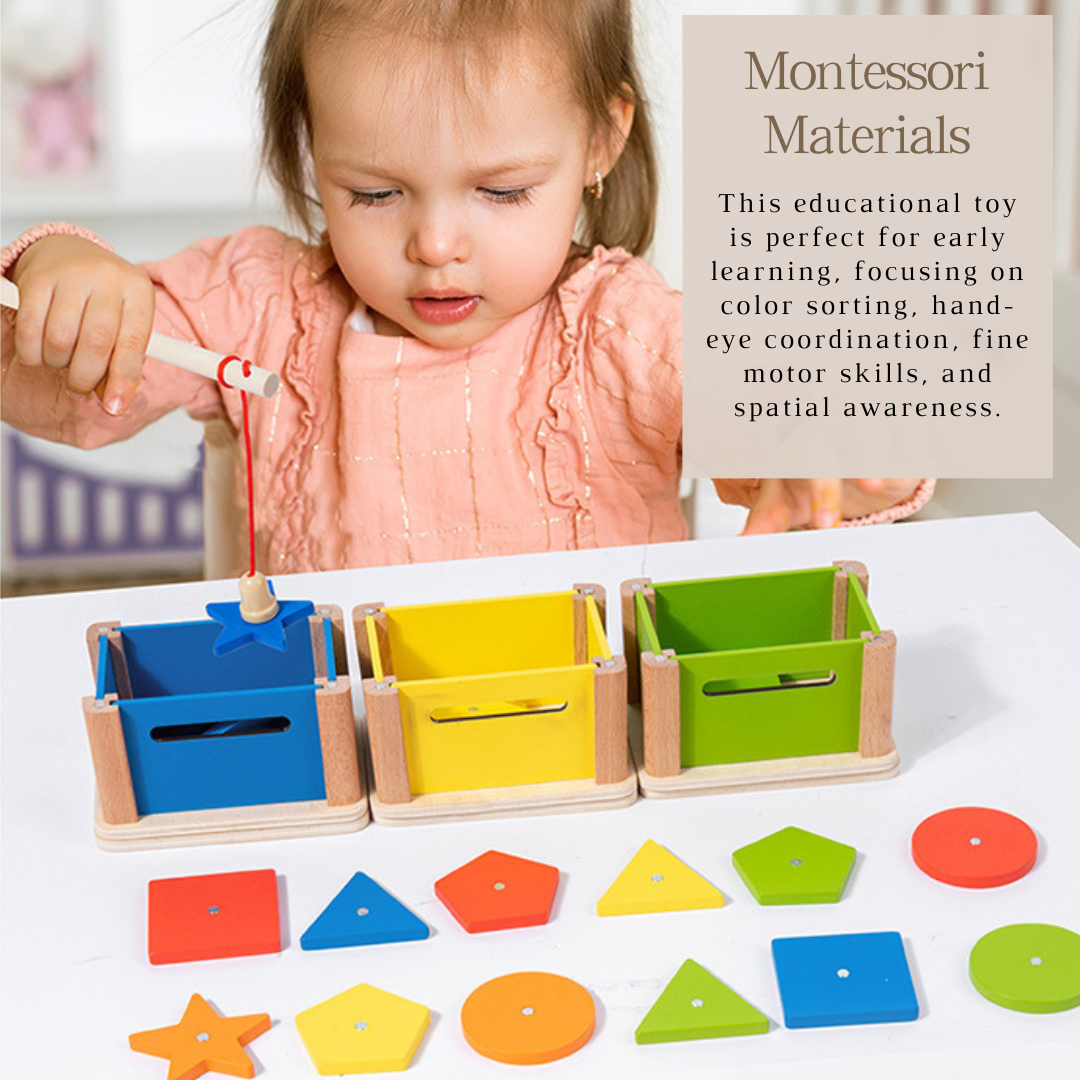 Montessori Early Education Color Sorting and Shape Matching Coin Box