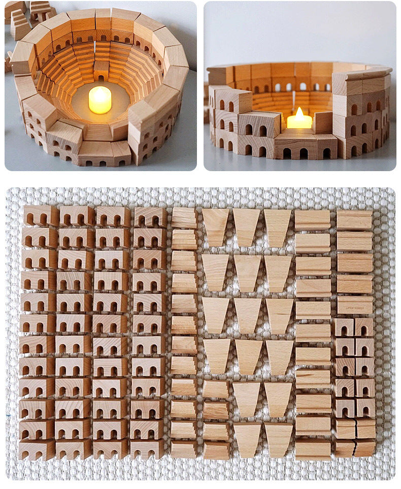 Roman Colosseum Wooden Building Set