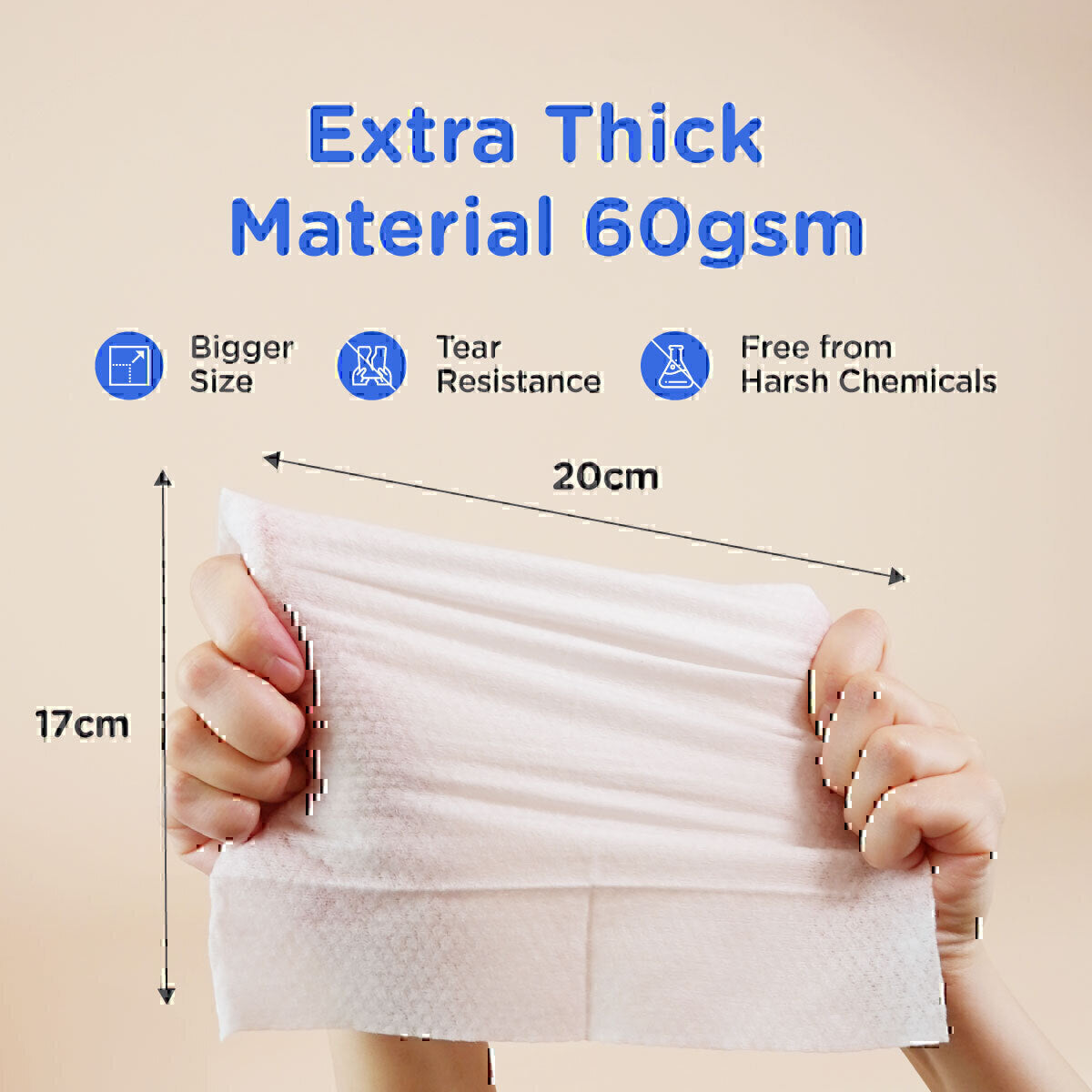 [Agabom] Ultra Thick Baby Wipes 80S (3 Pack/1Bag)