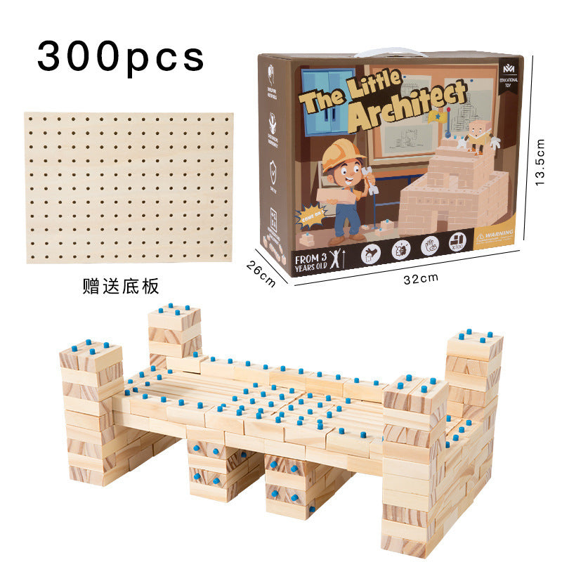 Little Architect Wooden Building Blocks