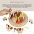 Children's Wooden DIY Cake Train Track Toy