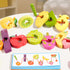 Montessori Fruit Lacing & Sequencing Game