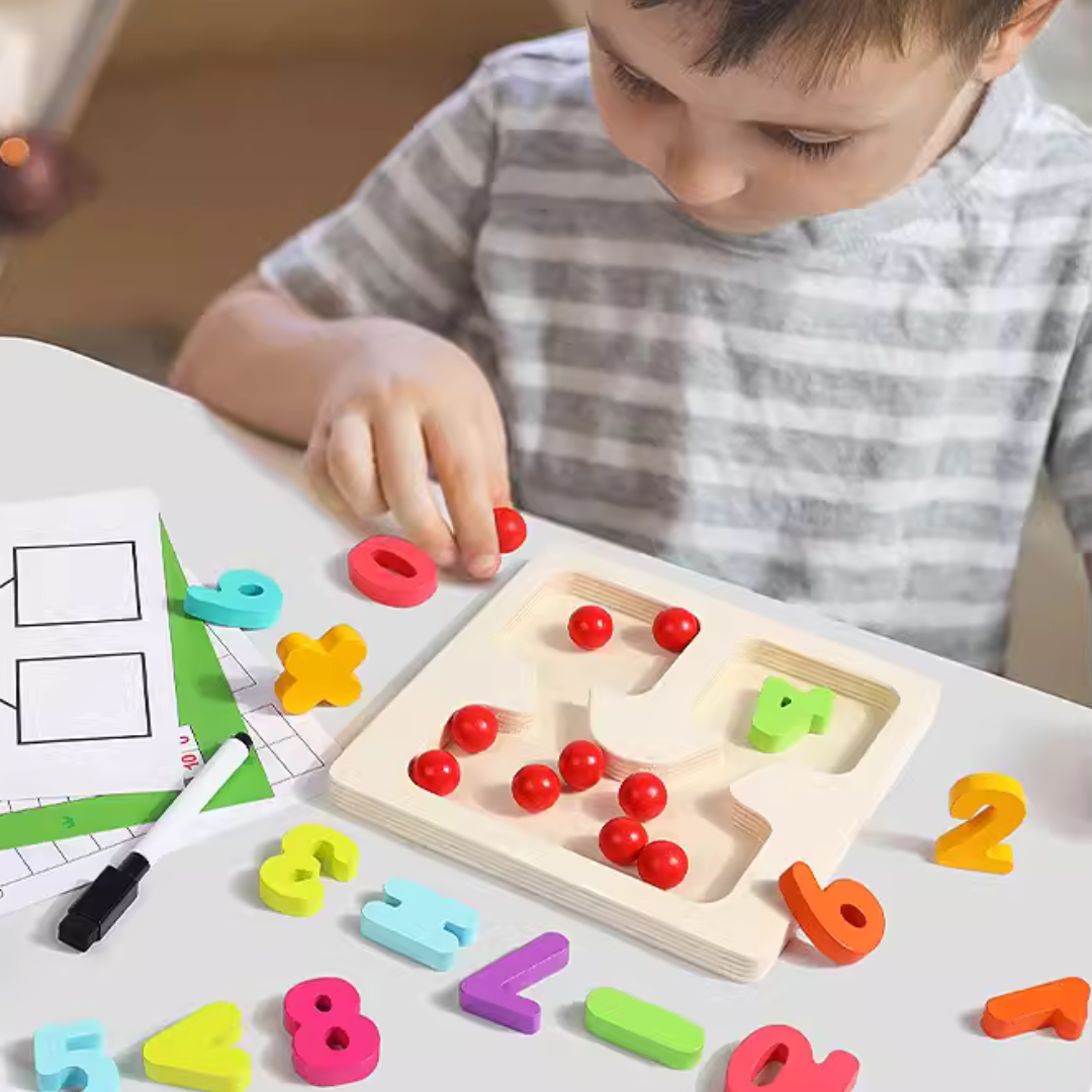 Math Learning Puzzle Board