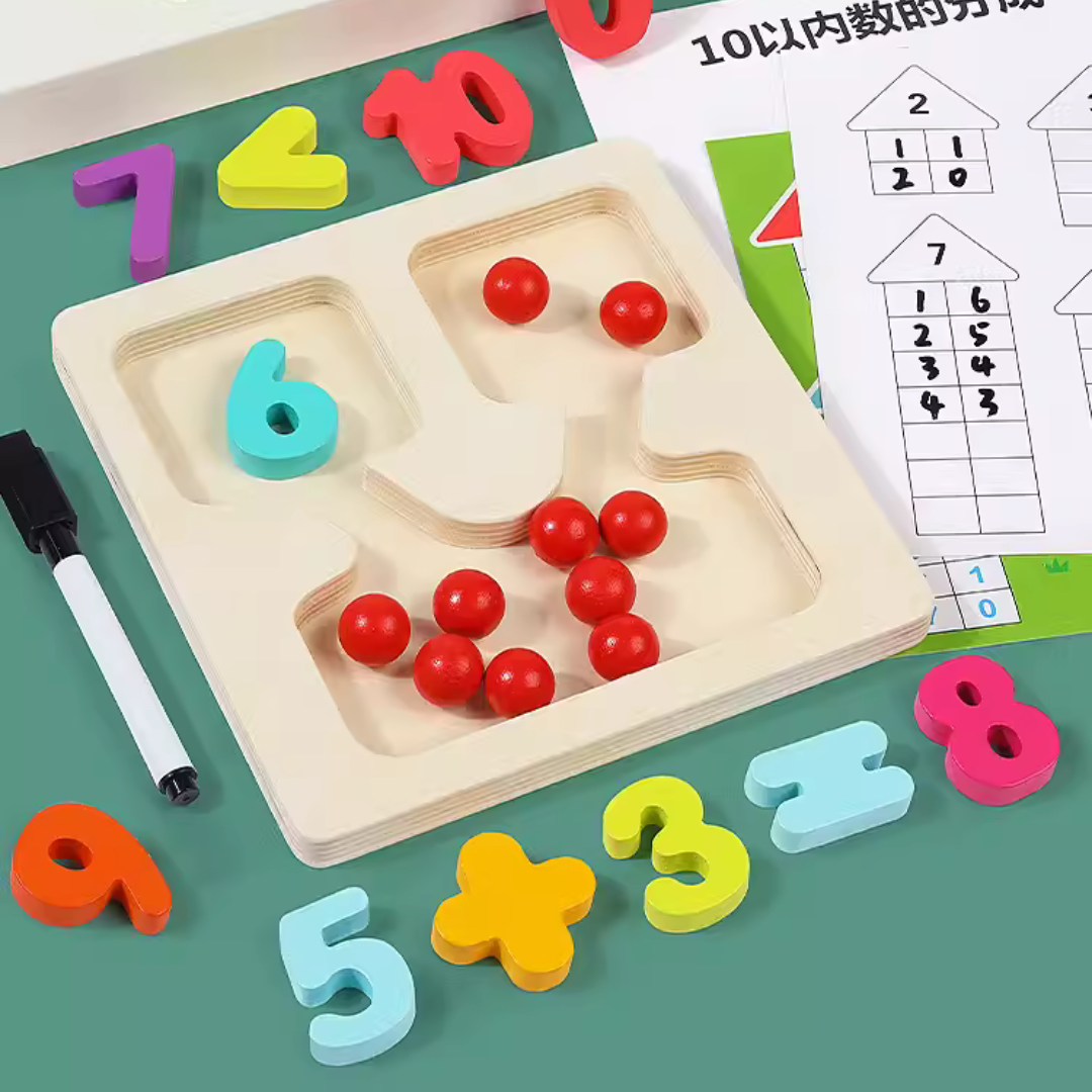 Math Learning Puzzle Board