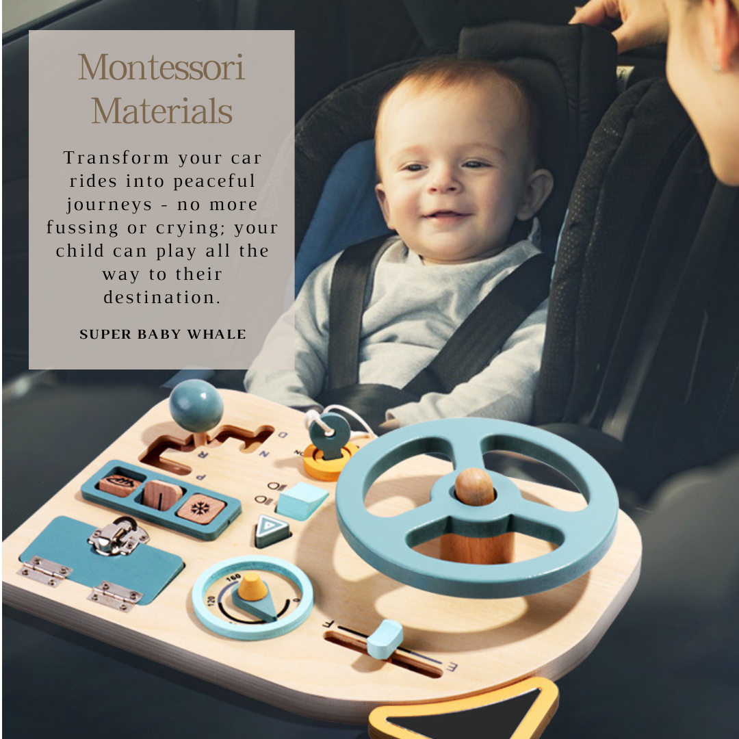 Montessori Interactive Busy Board - Steering Wheel