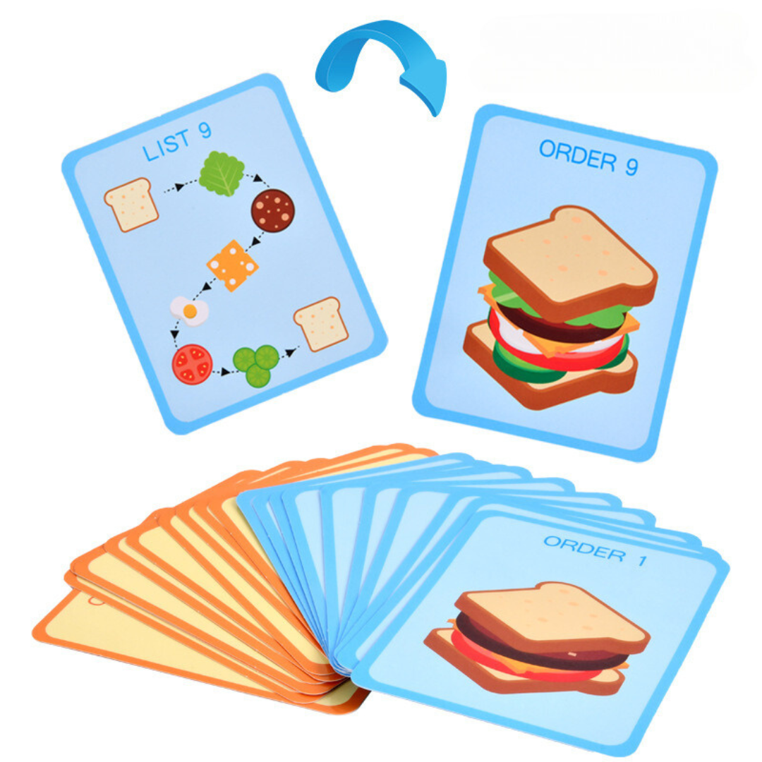 Simulated Food Burger and Sandwich Set