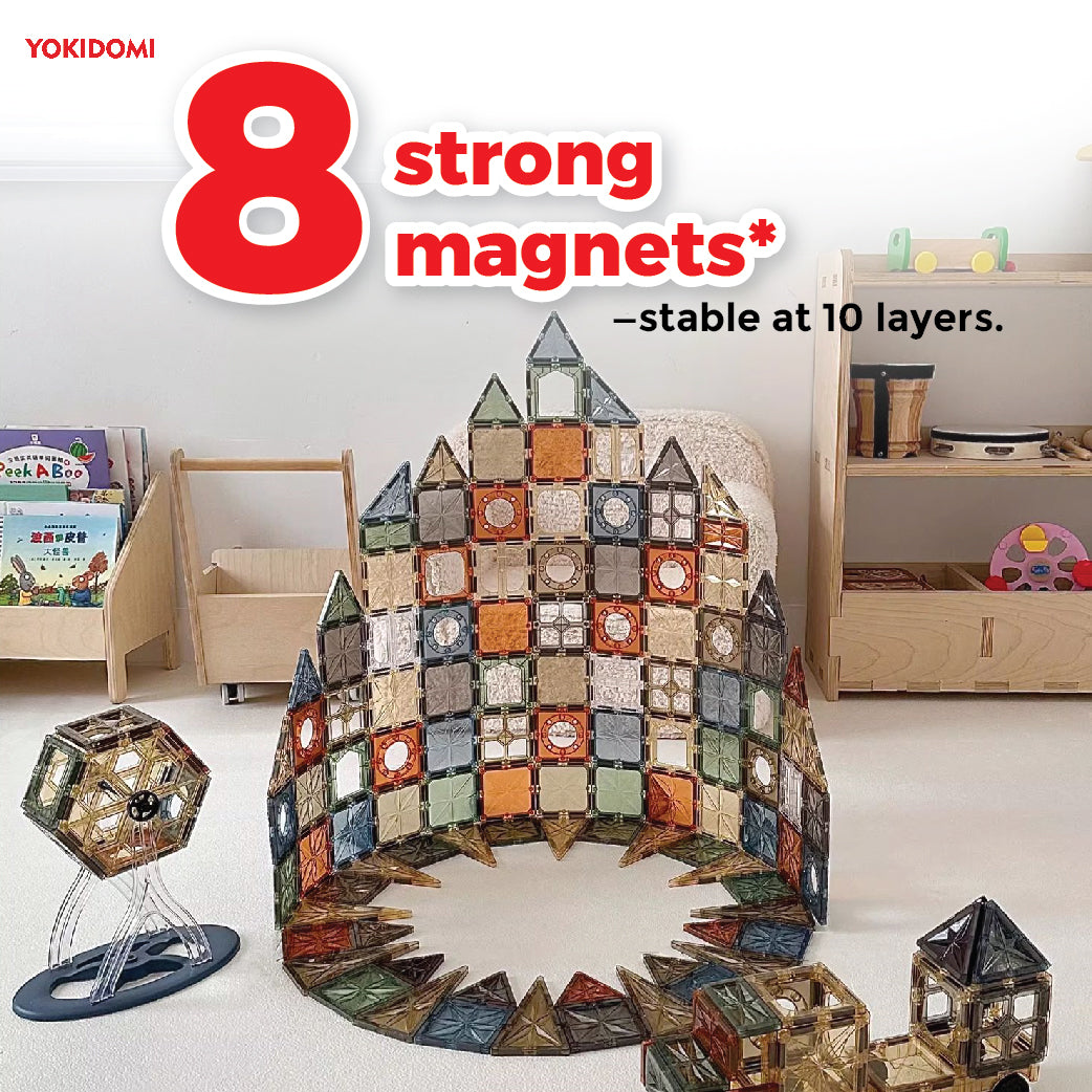 [YokiDomi] Magnetic Building Tiles Natural 116ocs
