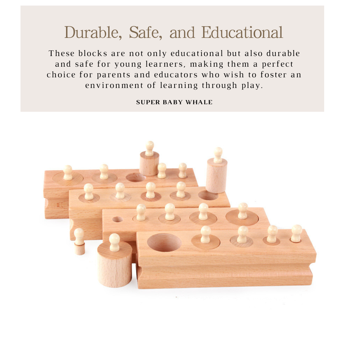 Montessori Early Education Cylinder Socket Blocks