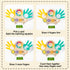 Clock & Finger Counting Arithmetic Learning Board with Stand