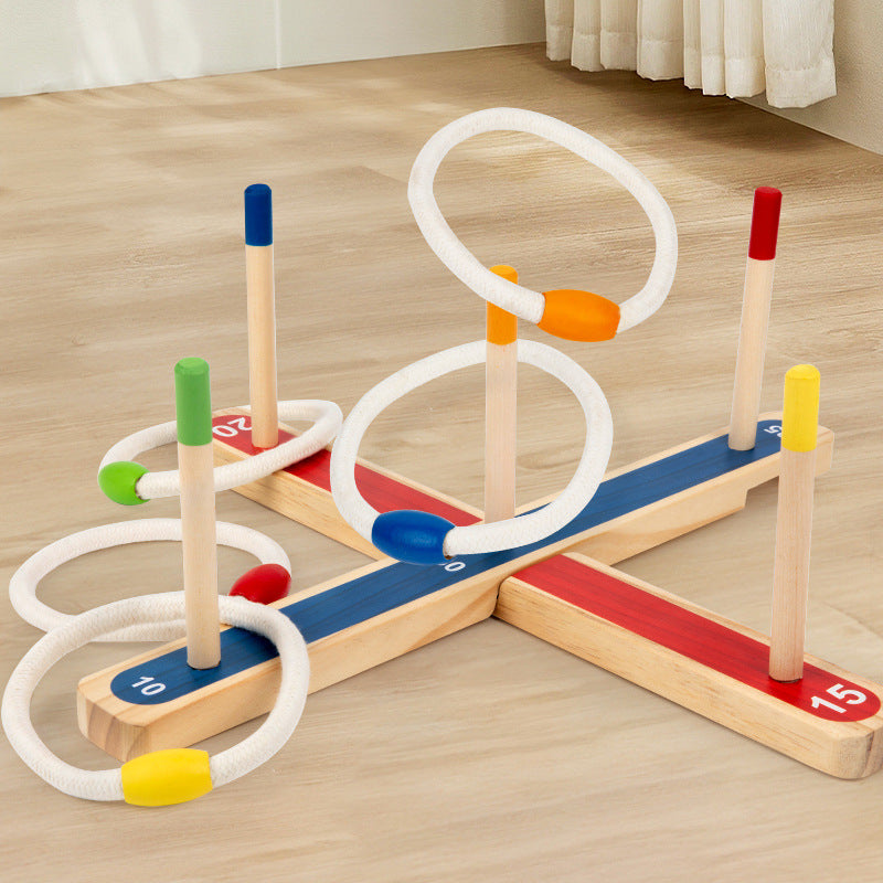 Wooden Ring Toss Sensory Integration Training Game
