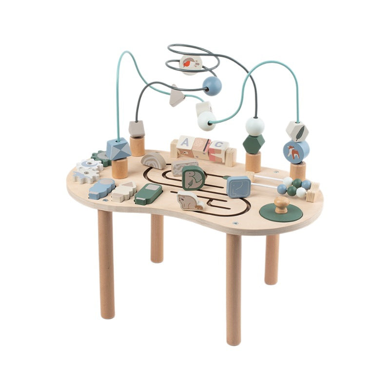 Multi-Activity Learning Table with Bead Maze