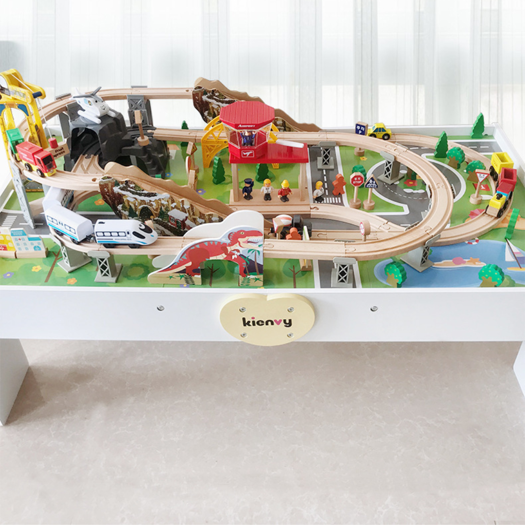 110 pcs Korean Electric Train Track Set (Table Not Included)