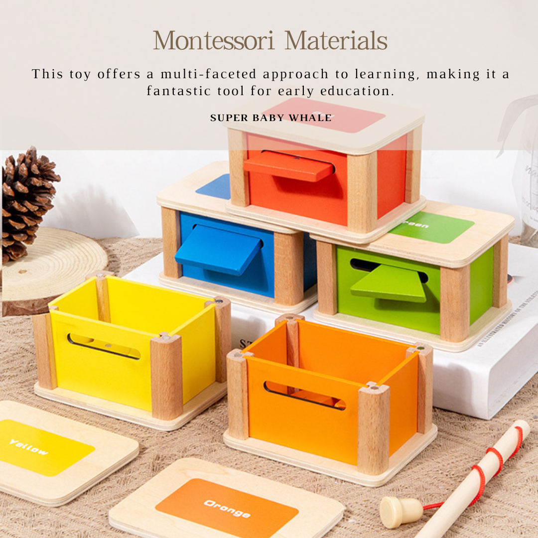 Montessori Early Education Color Sorting and Shape Matching Coin Box