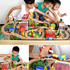 118 pcs Beechwood Manual Train Set With Table