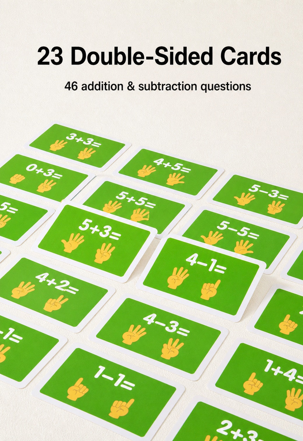 Clock & Finger Counting Arithmetic Learning Board with Stand