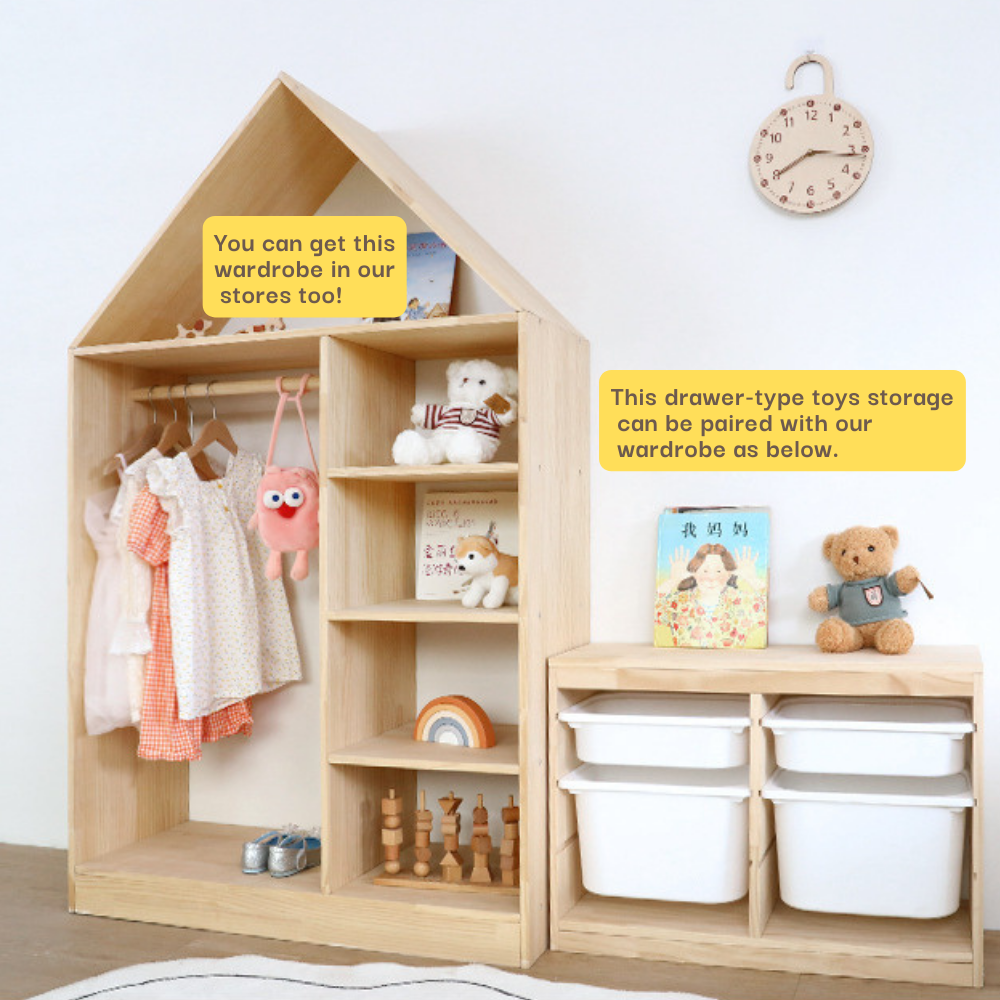 Double Layer Drawer Toy Storage